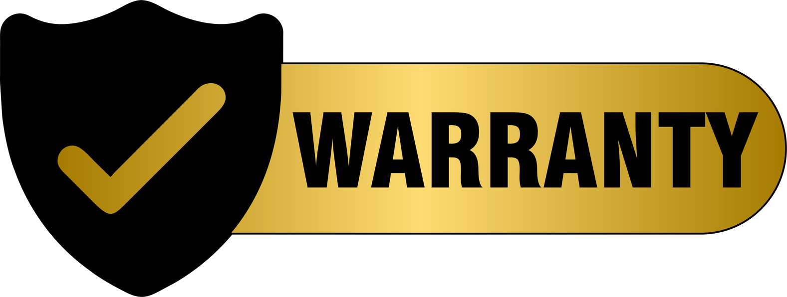Golden warranty label